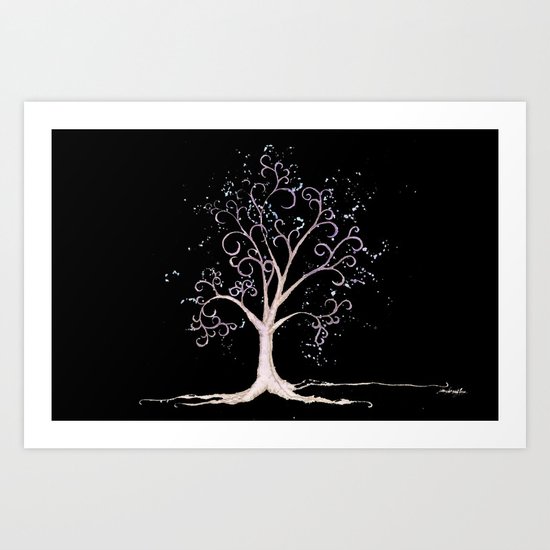 Dark elven tree Art Print