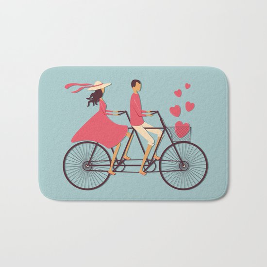 Love Couple Bath Mat
