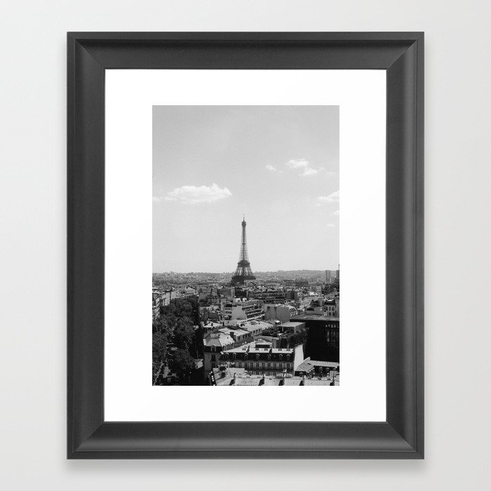 View from Arc de Triomphe Framed Art Print