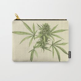 Vintage botanical print - Cannabis Carry-All Pouch