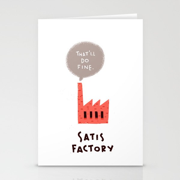 Satis Factory Stationery Cards