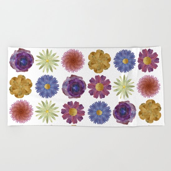 For Her ! Flowers Beach Towel