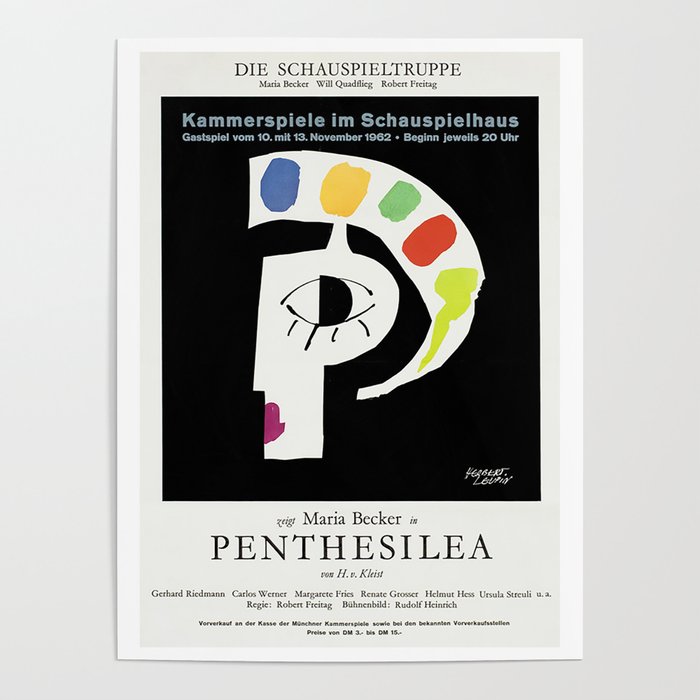 Penthesilea - Die Schauspieltruppe, 1962 Poster