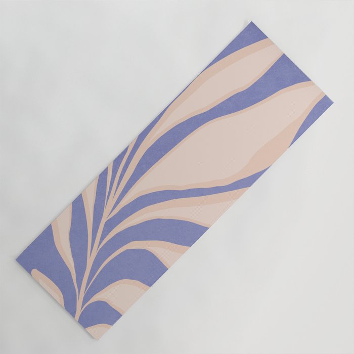 Veri Peri Maxi Palm Leaf on Blush Yoga Mat