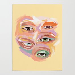 Surreal Eye Painting Poster