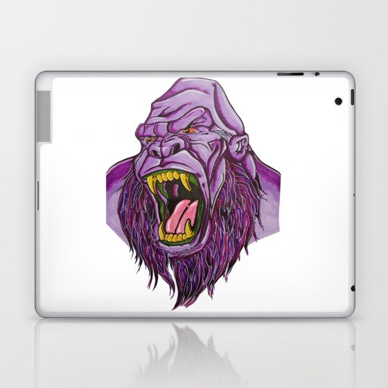 Purple Bigfoot/gorilla hybrid Laptop & iPad Skin