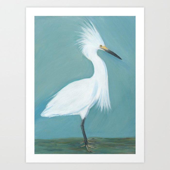 Snowy Egret print