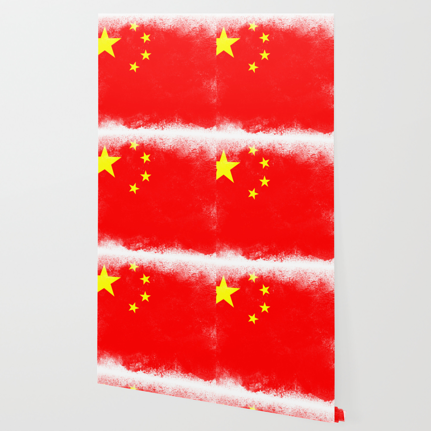 China Flag Isolated Wallpaper By Psychoshadow Society6