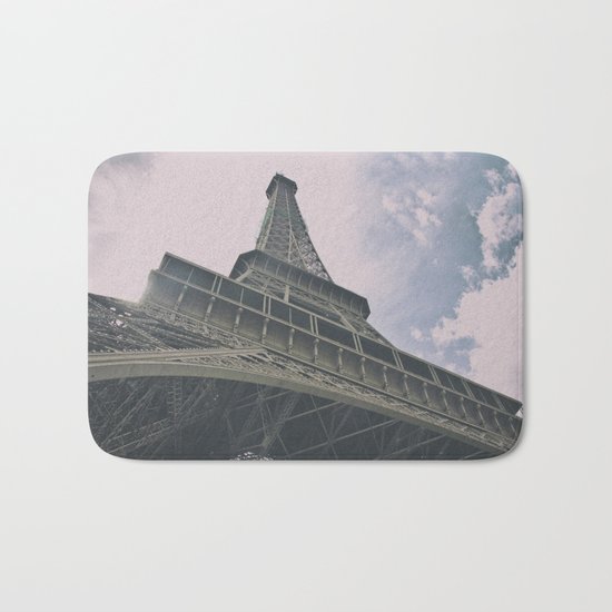 Eiffel Tower in Paris, France. Landmark in France Bath Mat