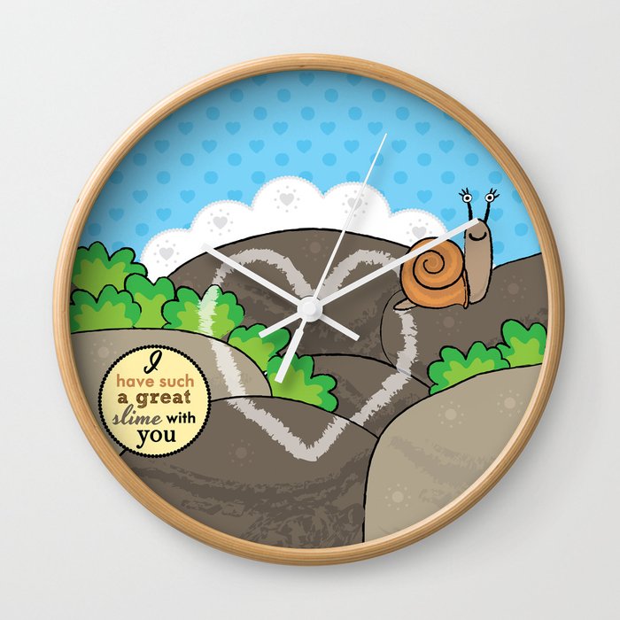 Lovebugs -I have such a great slime with you Wall Clock