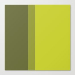 COLOR BLOCKED, CHARTREUSE Canvas Print