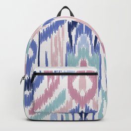 Ikat Ikat Pastel Wandering Backpack | Graphicdesign, Print, Curated, Boho, Women, Cultural, Jacquelinemaldonado, World, Pattern, Seamless 