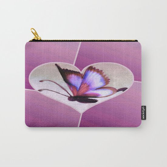 Butterfly Love - Lavender Carry-All Pouch