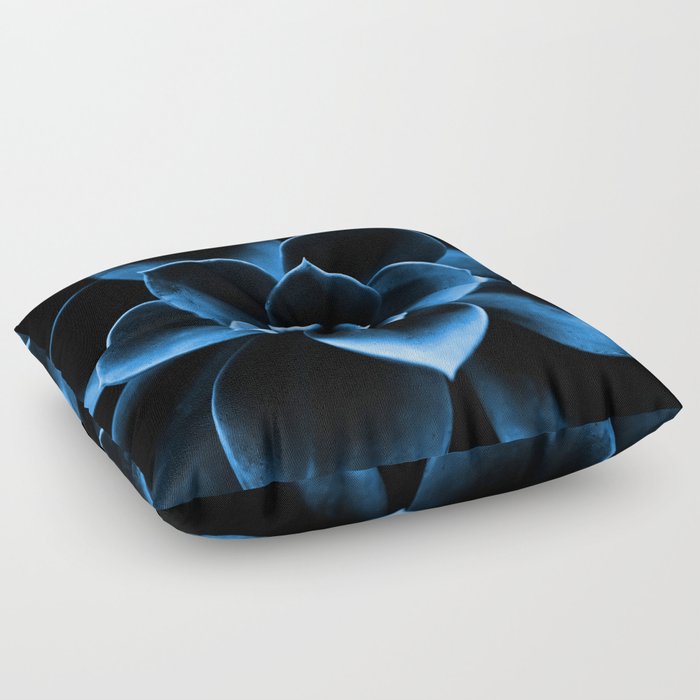 Dark Blue Succulent Plant #decor #society6 #buyart Floor Pillow