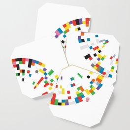 Rainbow Data Coaster