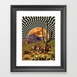 Illusionary Cowboys Framed Art Print