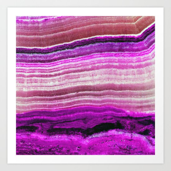 Purple onyx Art Print