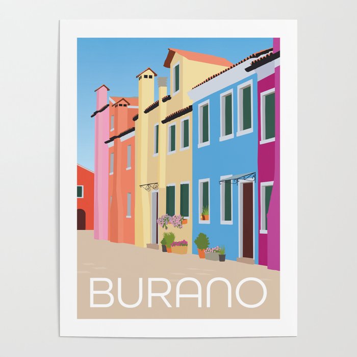 Burano Italy Poster