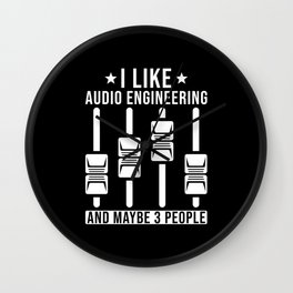 Audio Engineer Sound Technician Gift Wall Clock