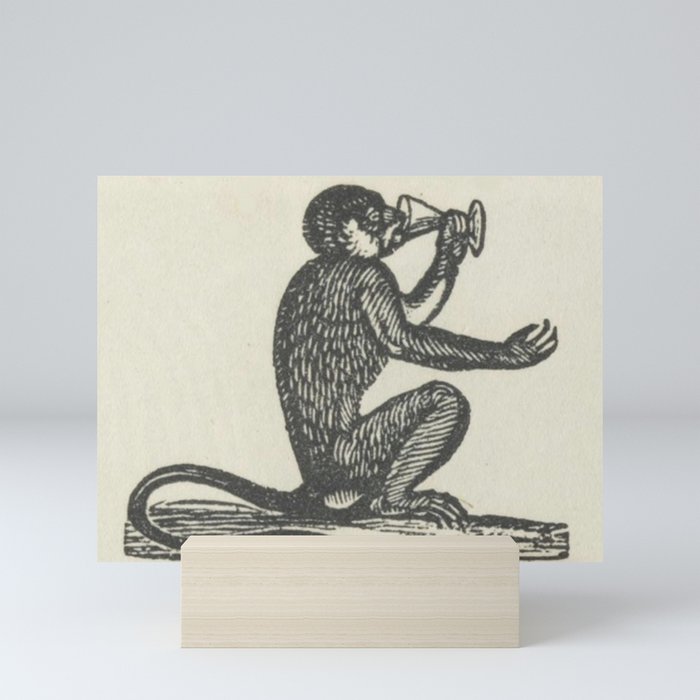 Drinking Monkey Mini Art Print