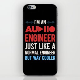Funny Audio Engineer iPhone Skin