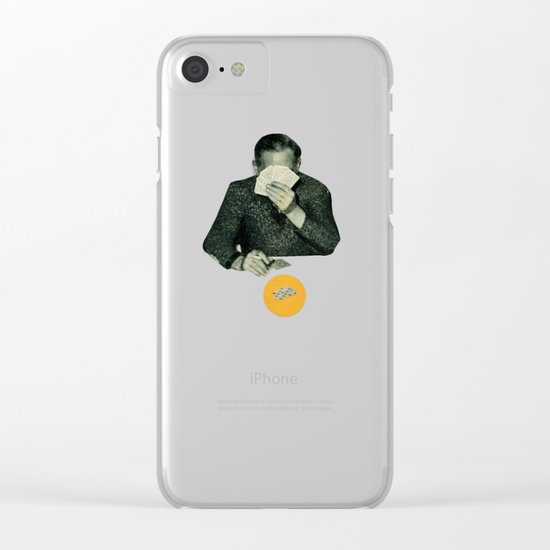Poker Face Clear iPhone Case