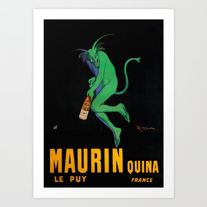 Maurin Quina Vintage Advertisment Poster  Art Print