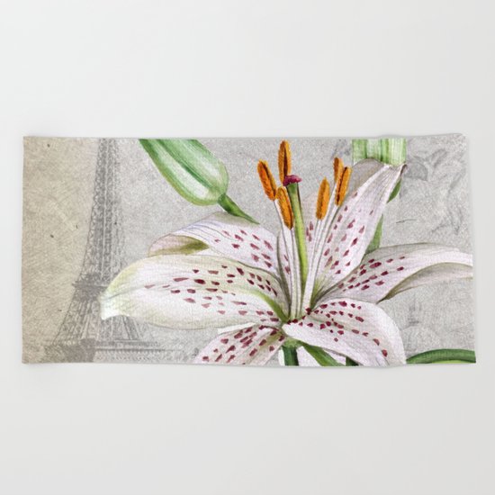 Macro Flower #3 Beach Towel
