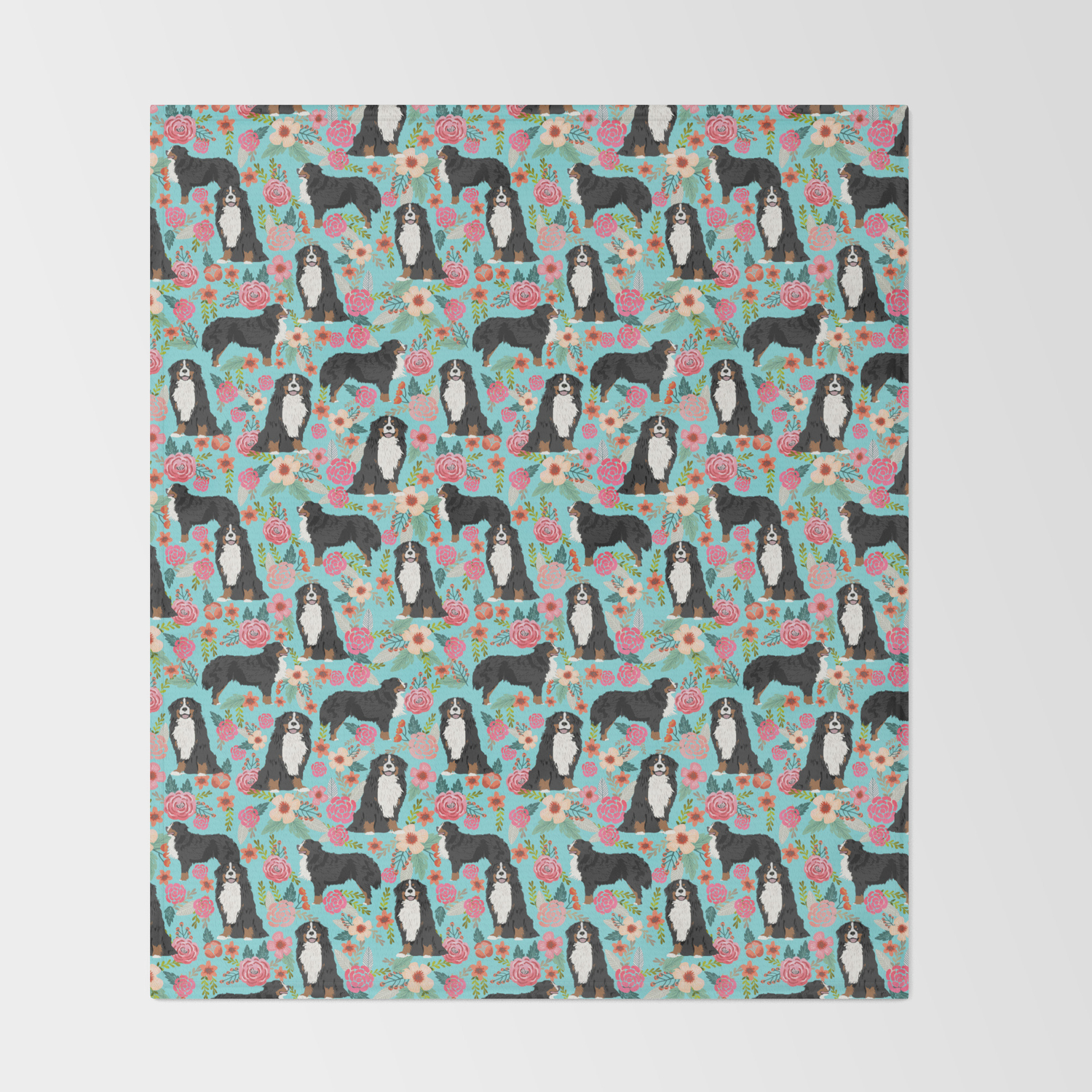 bernese mountain dog throw blanket