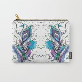 Peacock Feather Carry-All Pouch