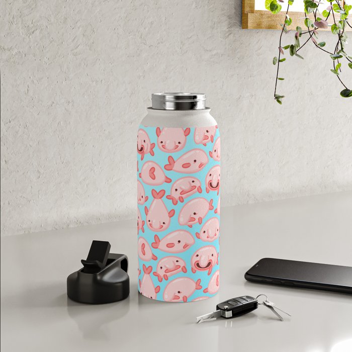 Blob Fish Funny Face Fish Water Bottle