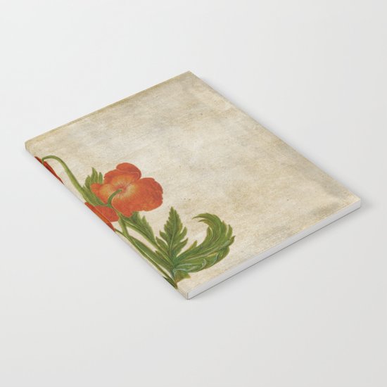 Vintage painting- Bunch of poppies Poppy Flower floral Notebook