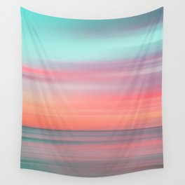 Evening Sunset Colors at Sea Wall Tapestry