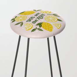 You are the Zest -Funny lemon pun Counter Stool