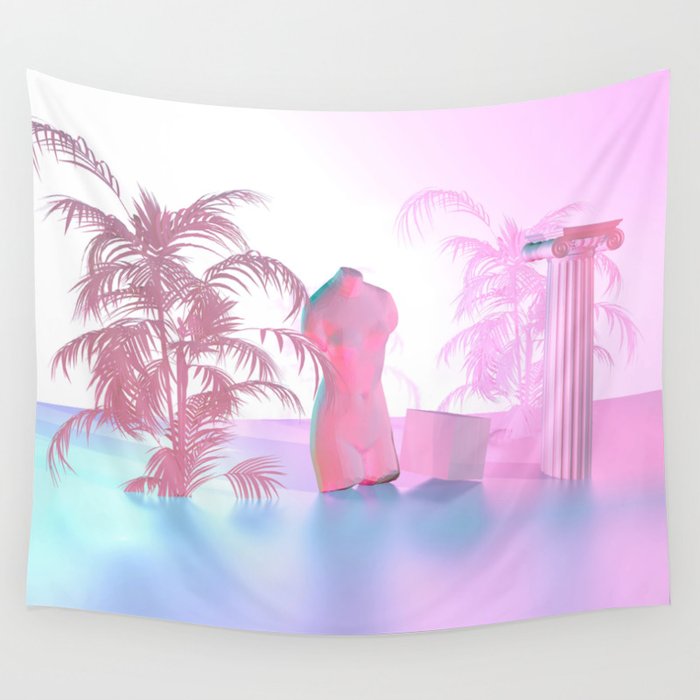 Vaporwave Wall Tapestry by zurbi Society6