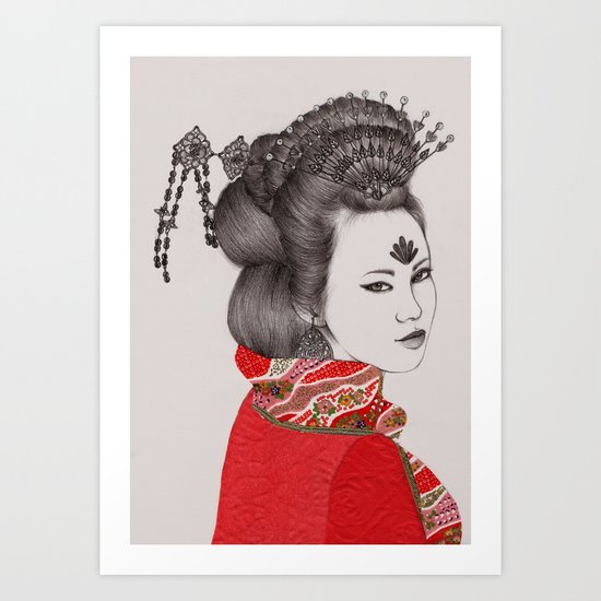 Paper Doll III Art Print