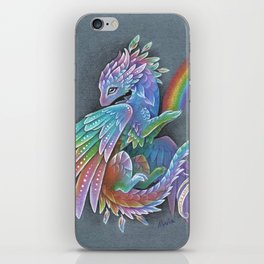 Rainbow dragon iPhone Skin