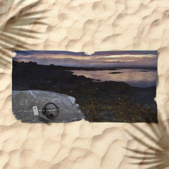 Rock Faced Sunset Beach Towel By Danbythesea Society6
