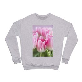 Bold and bright tulips - dutch flowers hot pink - floral nature photography Crewneck Sweatshirt