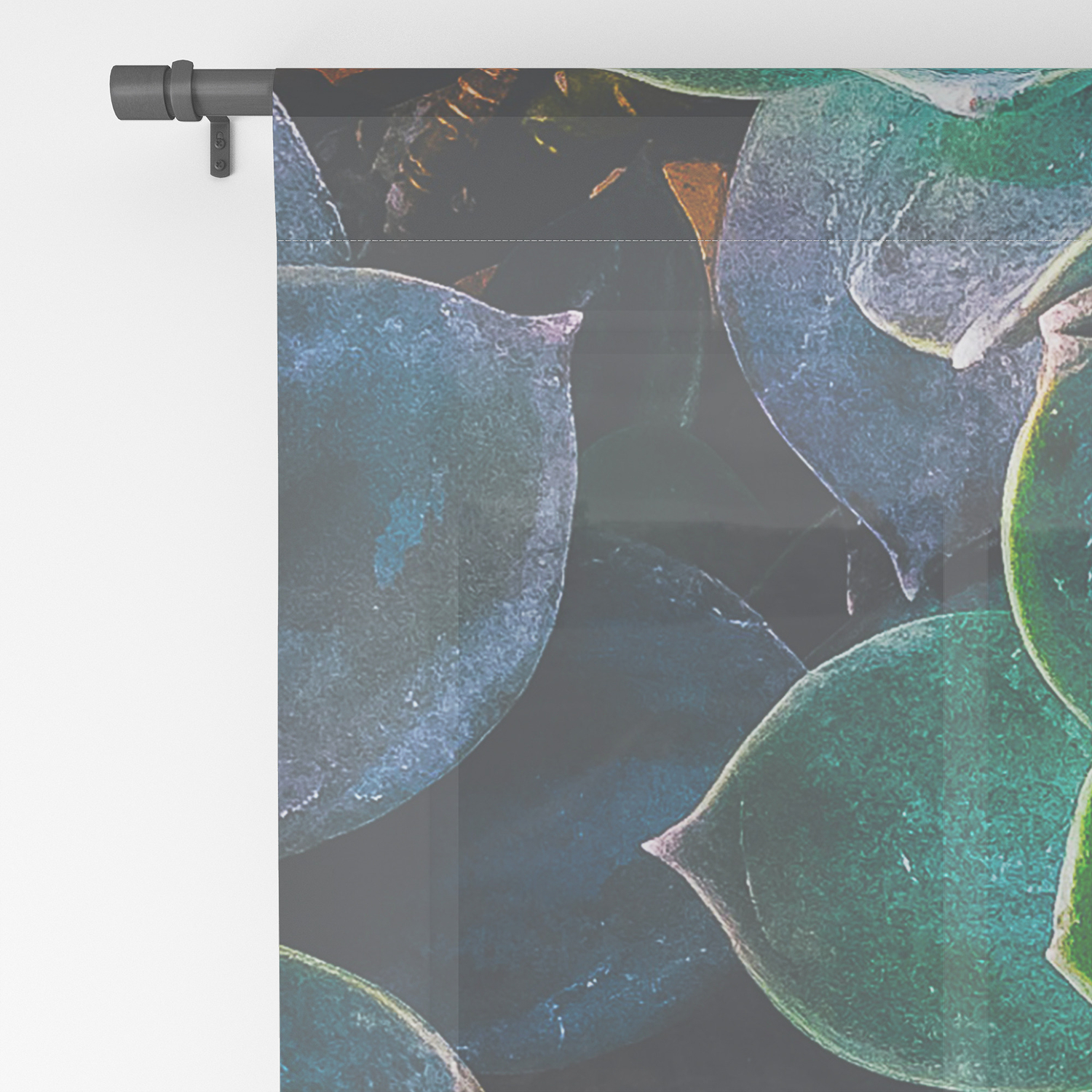 Succulent Fantasy Sheer Curtain By Peggieprints