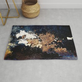 Alien Continents ruined wall texture grunge Rug