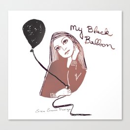 My Black Balloon Canvas Print