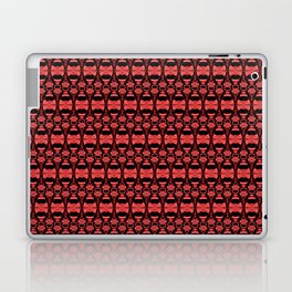Dividers 02 in Red over Black Laptop & iPad Skin