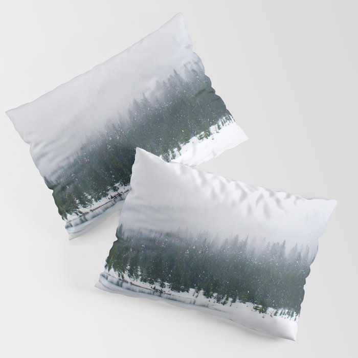 Evergreen Winter Forest (Color) Pillow Sham