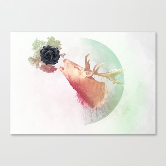 Deer Howling for NATURE! Canvas Print