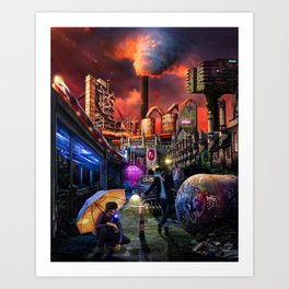 Survival of the Shittest Art Print