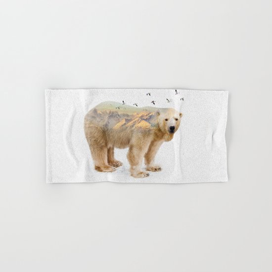 Wild I Shall Stay | Polar Bear Hand & Bath Towel