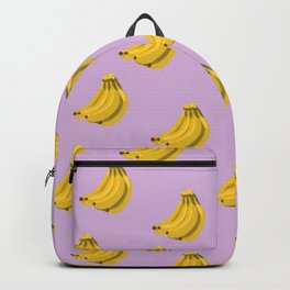 Bananas Yellow- Lilac background Backpack