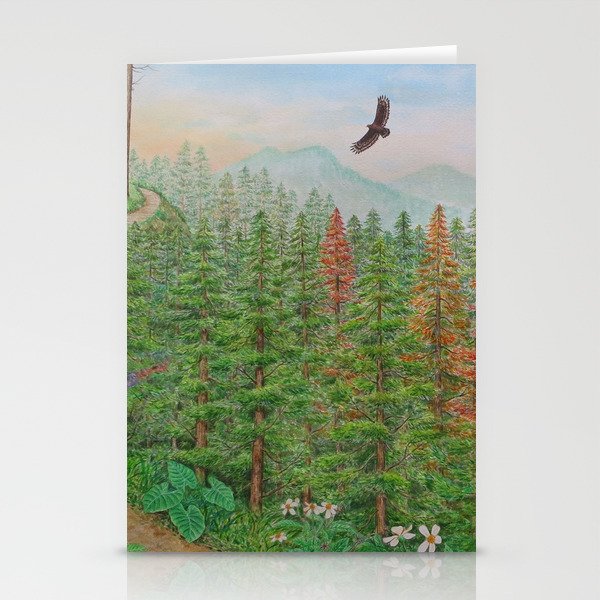 A Day of Forest(8). (coniferous forest) Stationery Cards