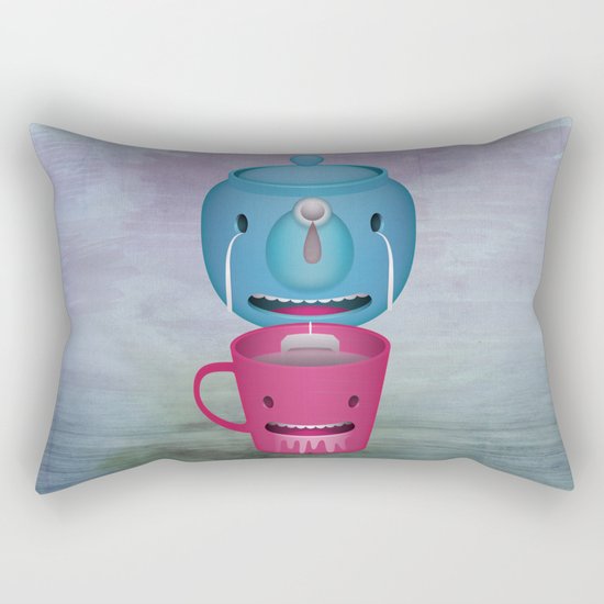 Tea Potty Rectangular Pillow